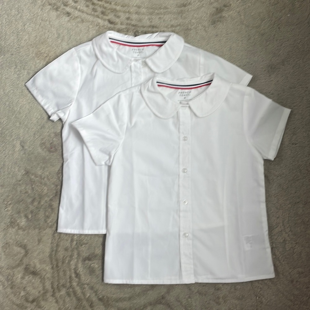 French Toast short sleeve button down size 6